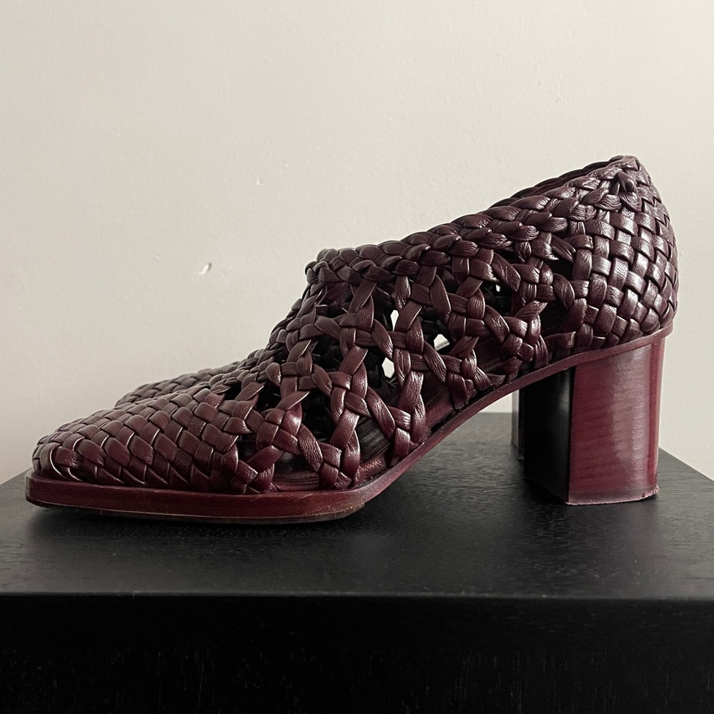 Céline A/W 2015 Braided Leather Heels - Picture 7 of 12